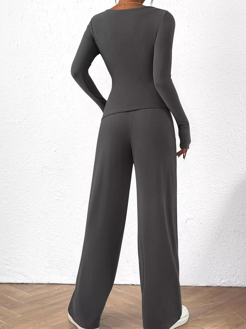 Long Sleeve Top and Wide Leg Pants Set, image 31