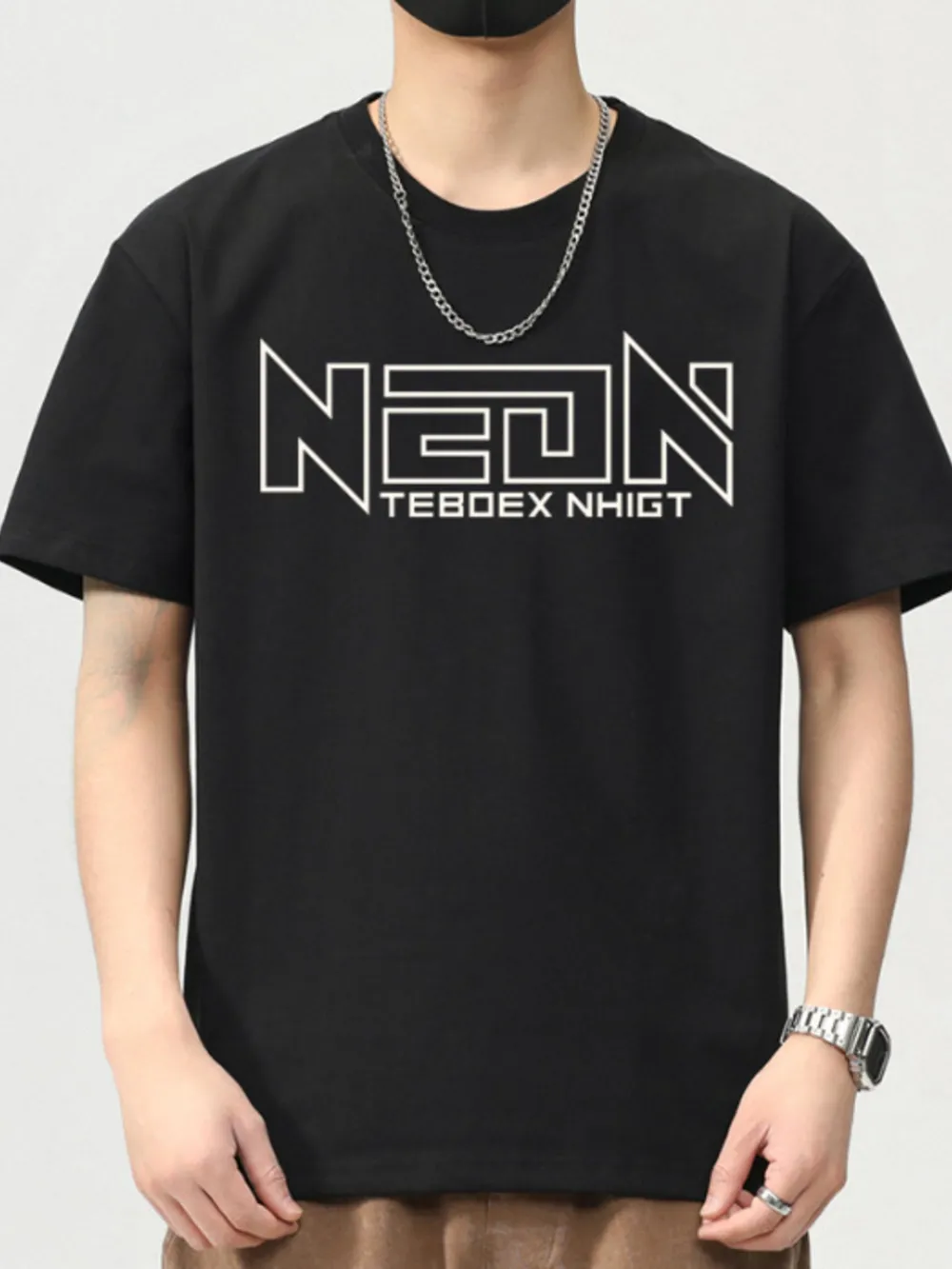 Men's Plus Size Graphic Round Neck Short Sleeve T-Shirt