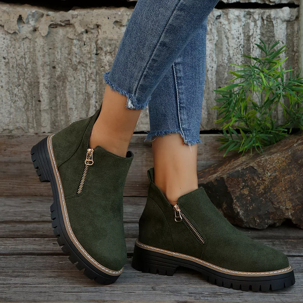 Ankle Boots with Zipper Detail, image 2
