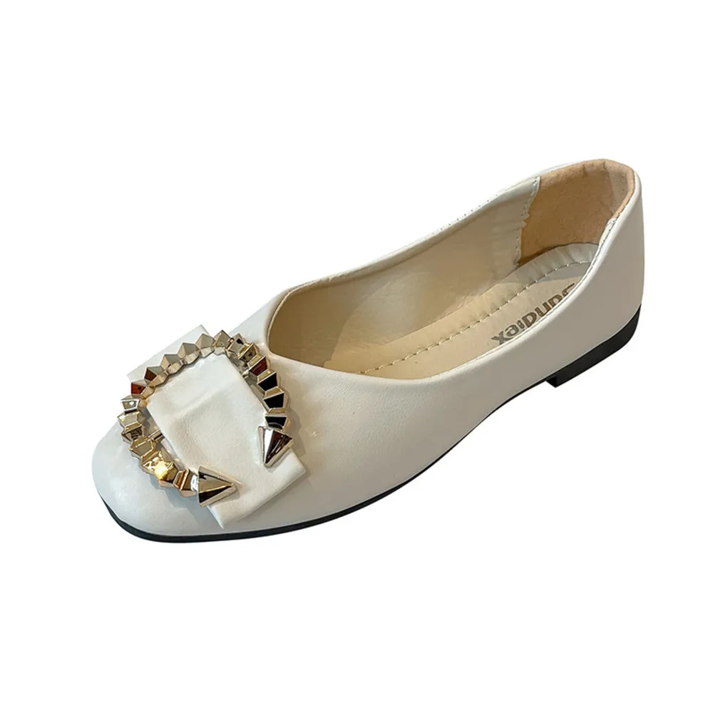 Square Toe Flat Slip-Ons, image 3