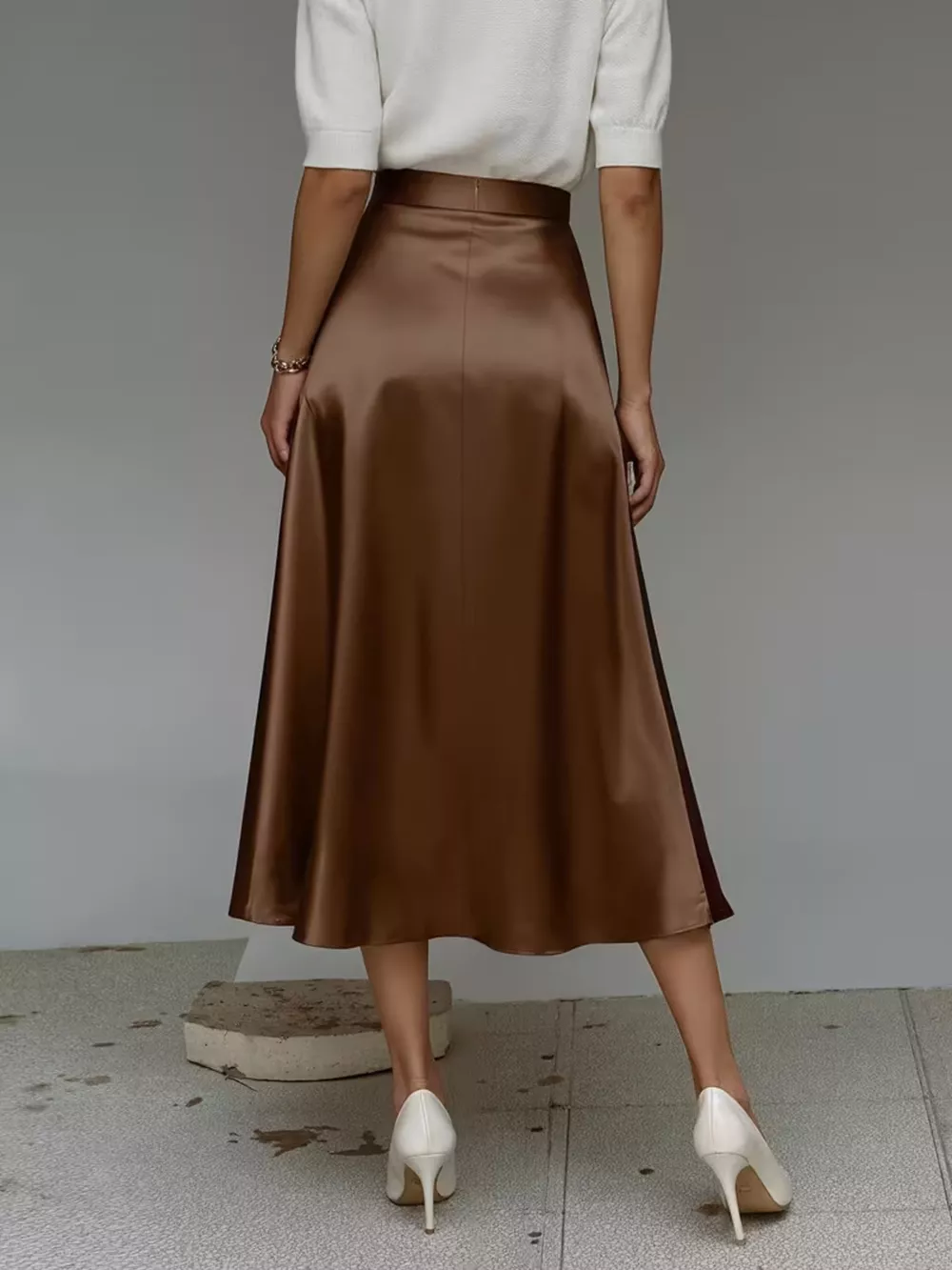 Satin Midi Skirt, image 19