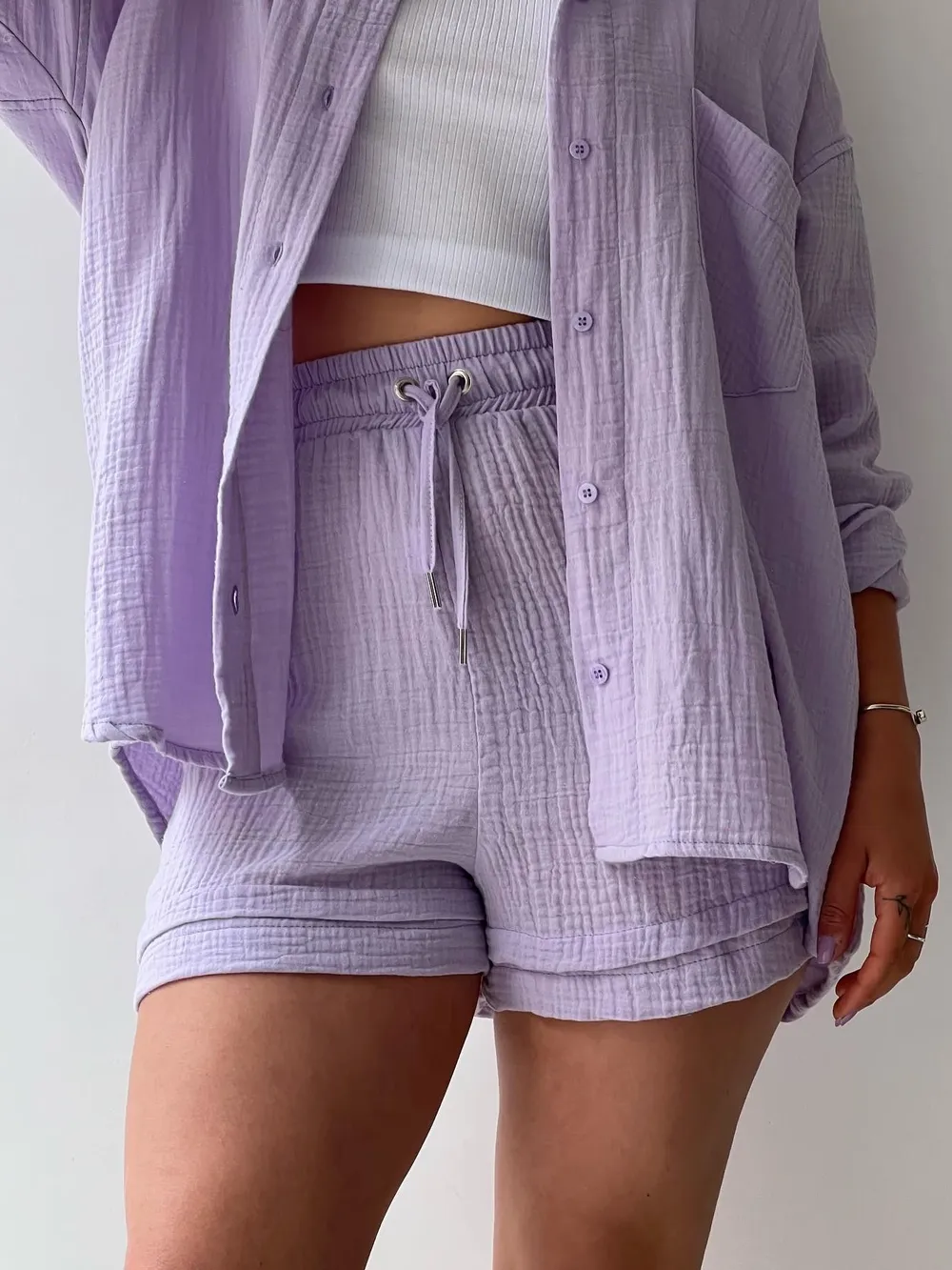 Button Up Shirt and Shorts Set, image 36