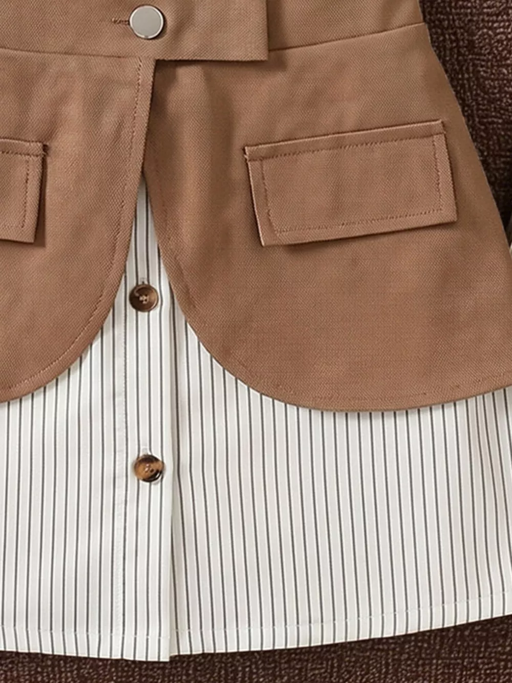 Children's Striped Shirt and Belly Band Set, image 2
