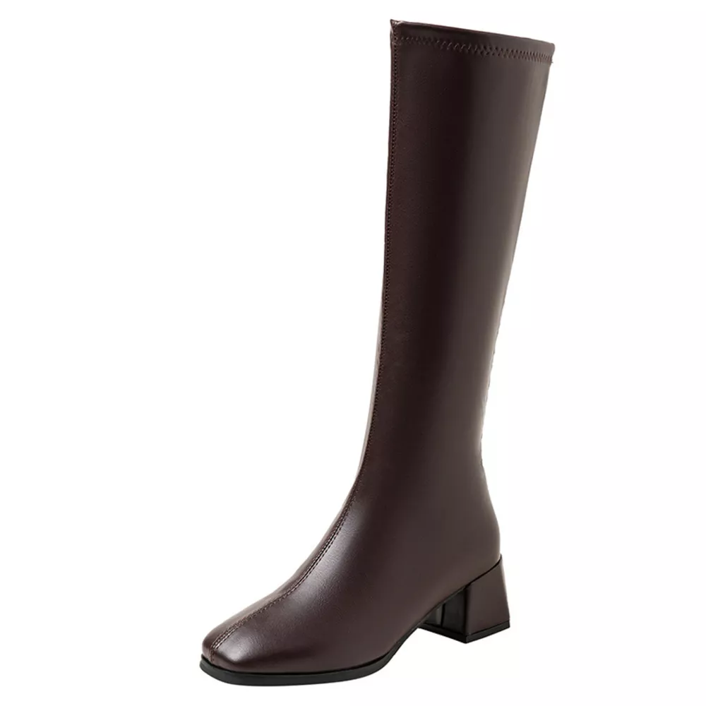 Square Toe Block Heels Boots, image 18