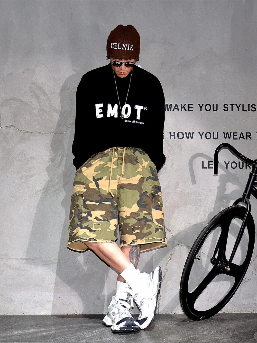 Men's Plus Size Camo Cargo Shorts with Multi-Pocket, image 5