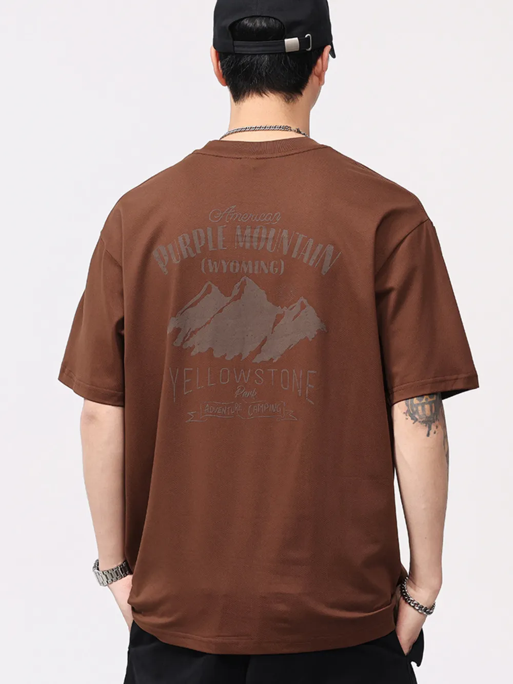 Men's Plus Size Round Neck Short Sleeve T-Shirt, image 3