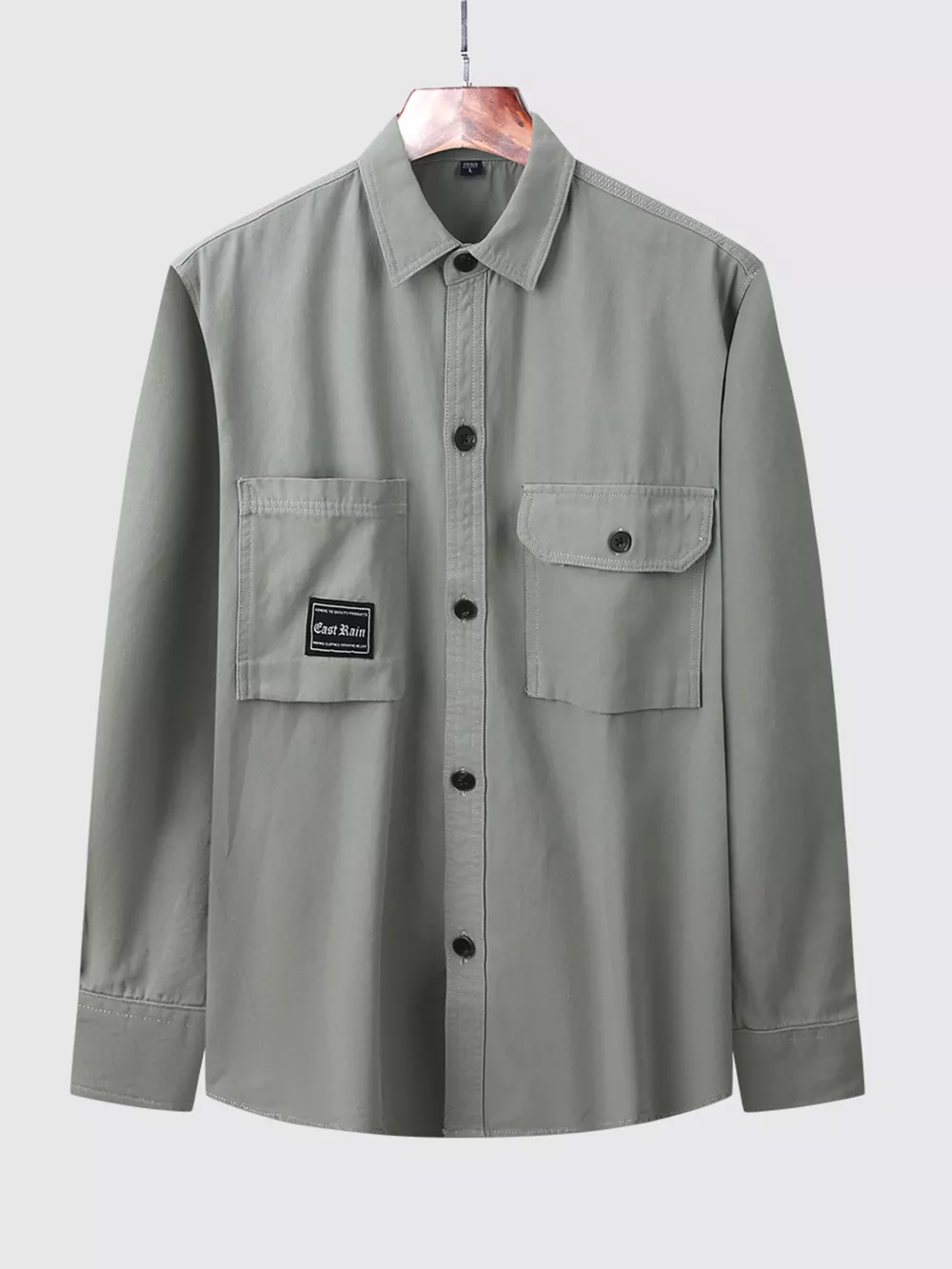 Men's Plus Size Casual Button Up Shirt, image 8