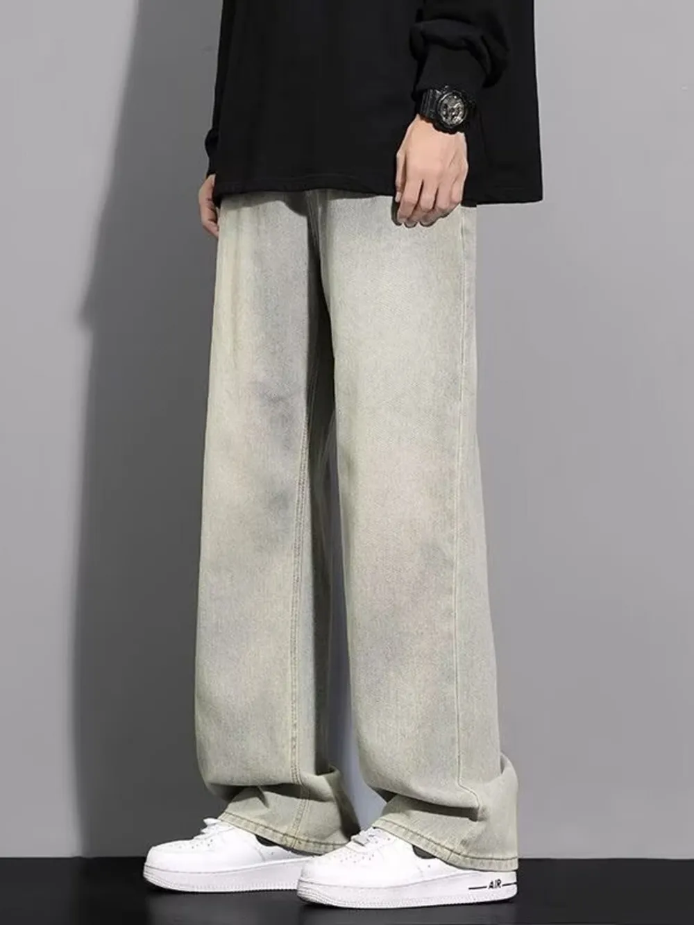 Men's Full Size Wide Leg Jeans Plus Size, image 5