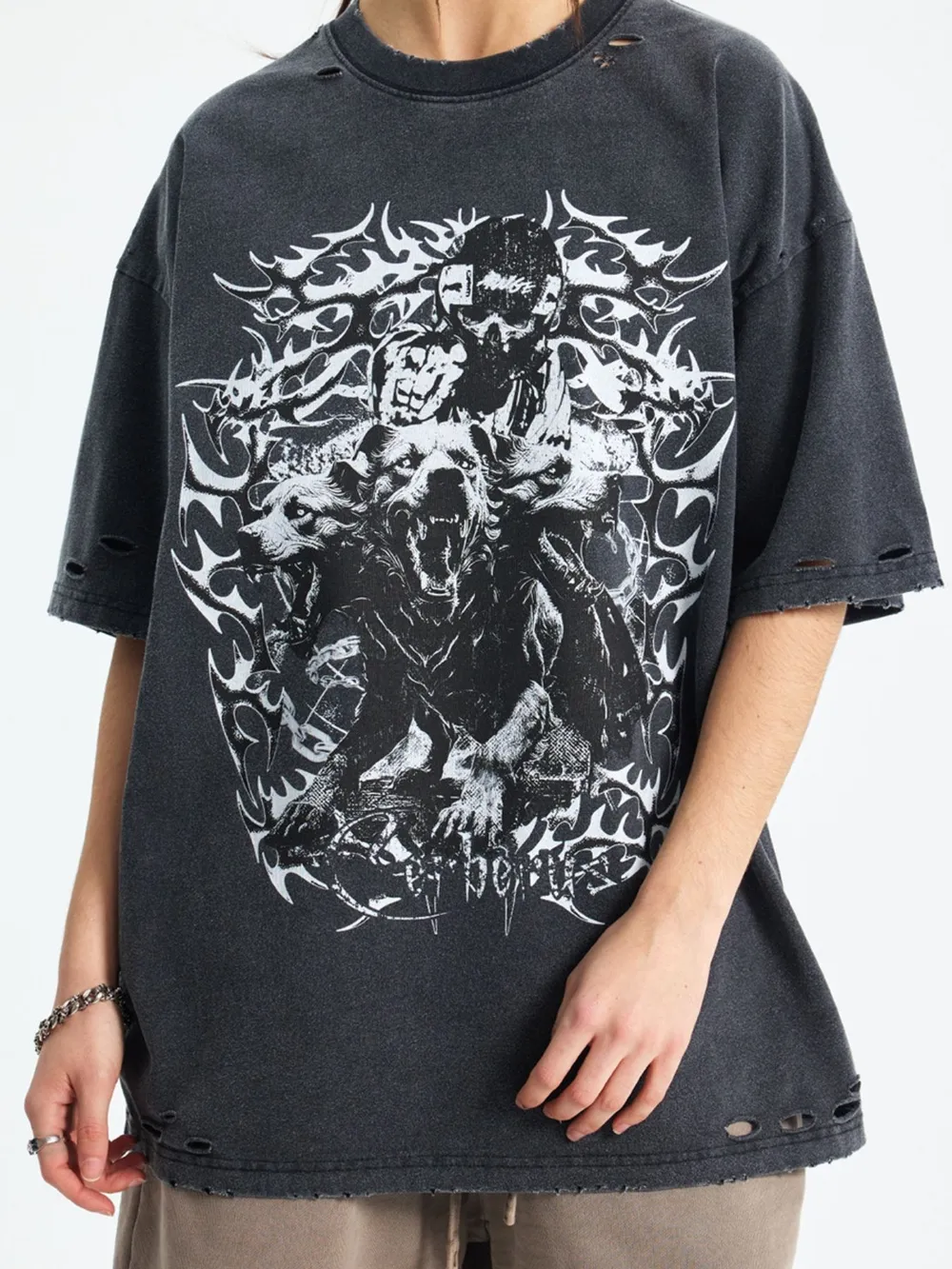 Men's Graphic Round Neck Half Sleeve T-Shirt, image 2