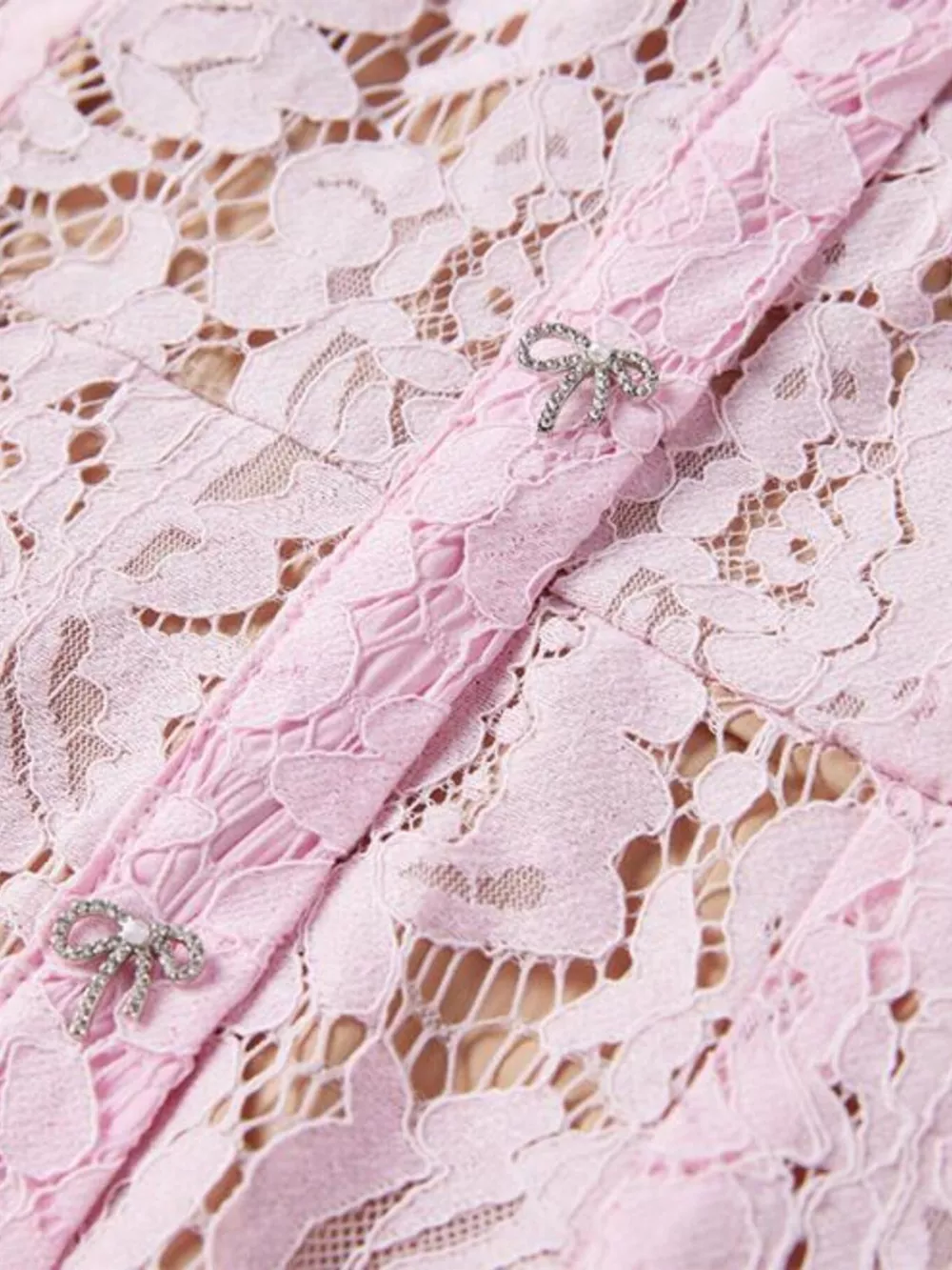 Lace Short Sleeve Mermaid Dress, image 14