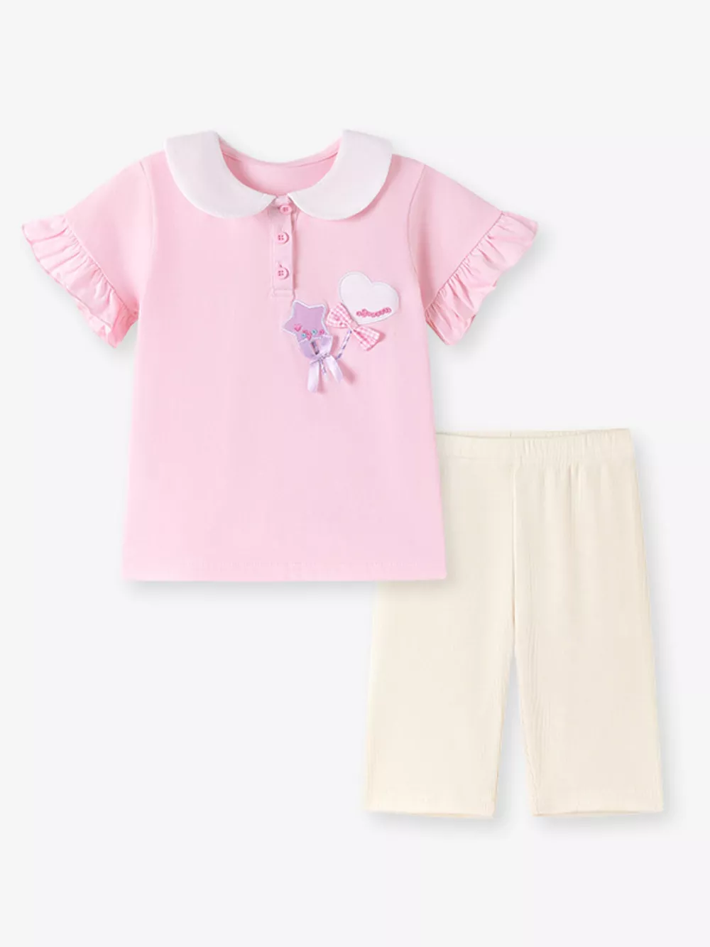 Children's Ruffled Top & Capri Pants Set, image 5