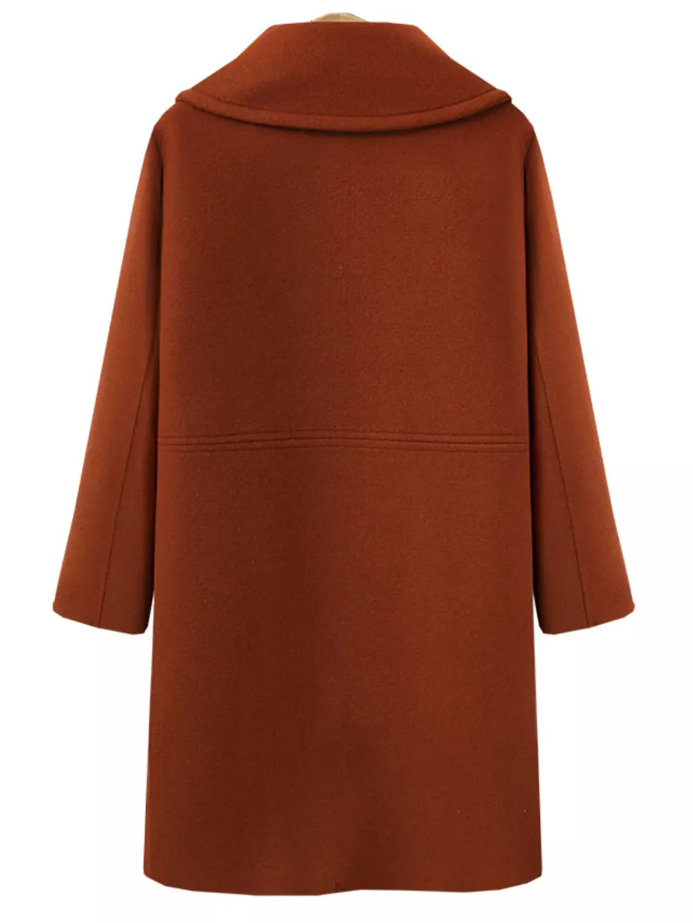 Double-Breasted Long Sleeve Coat, image 4