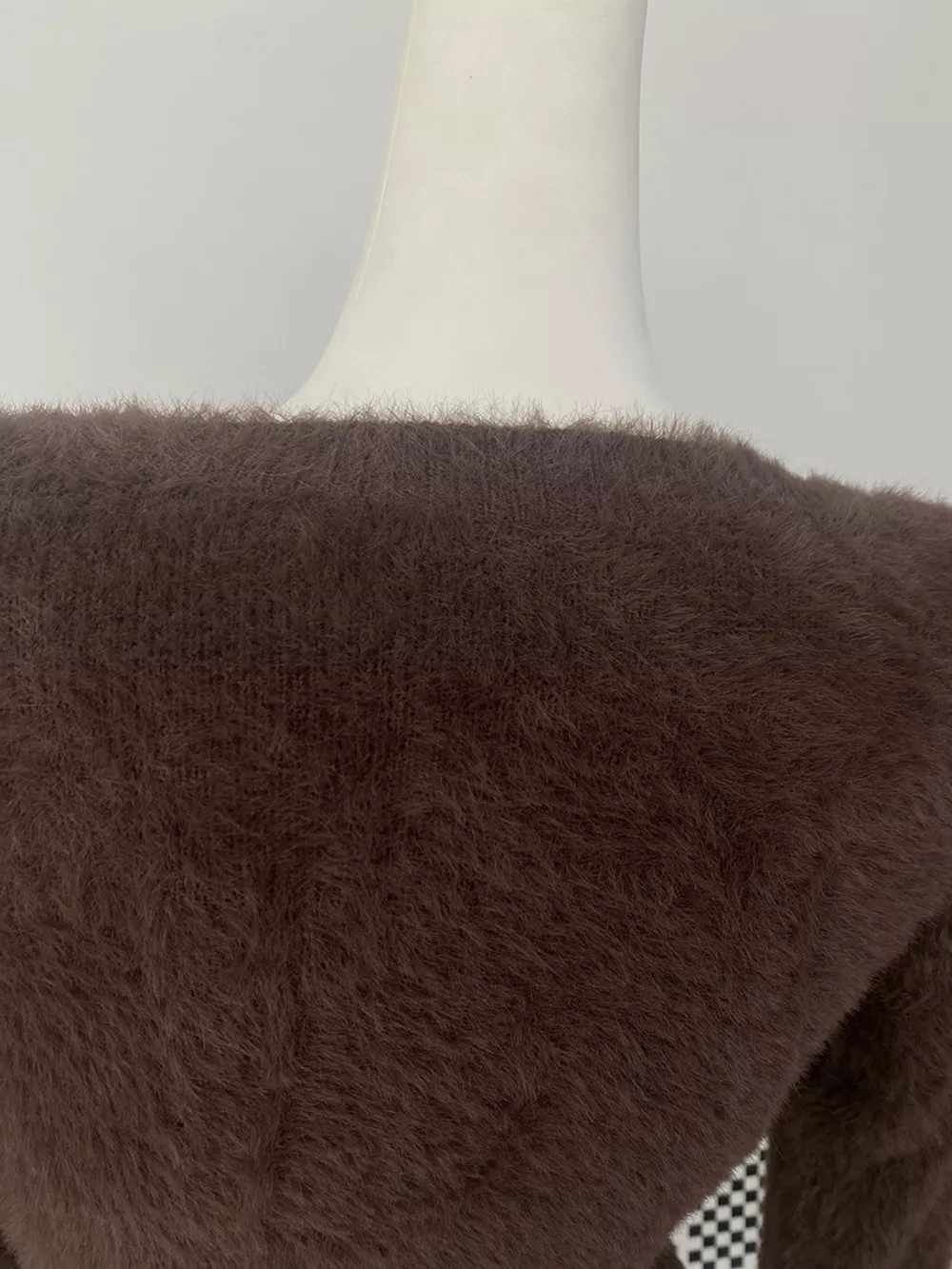 Soft Fuzzy Button-Down Cropped Cardigan, image 28