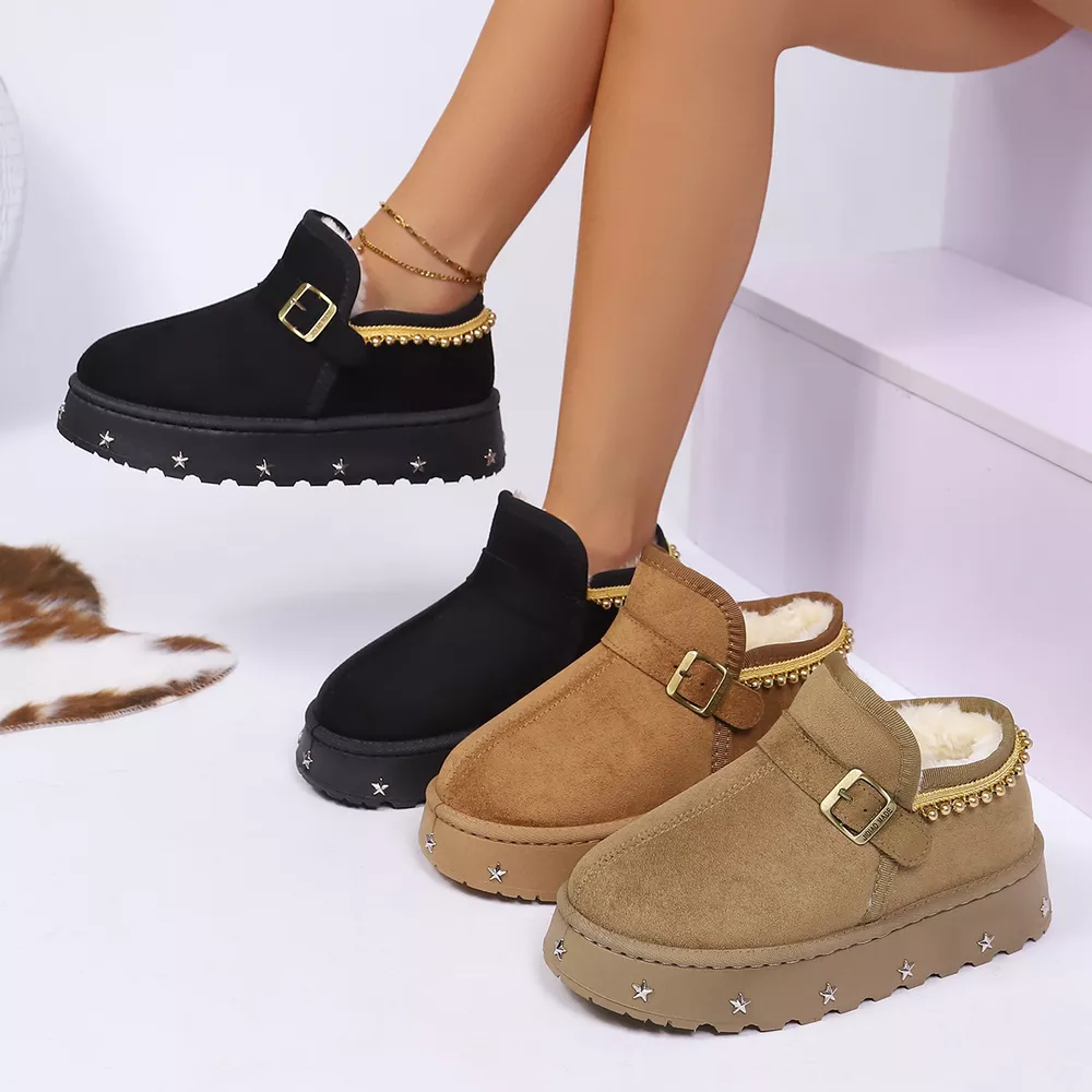 Platform Faux Fur Lined Ankle Boots, image 2