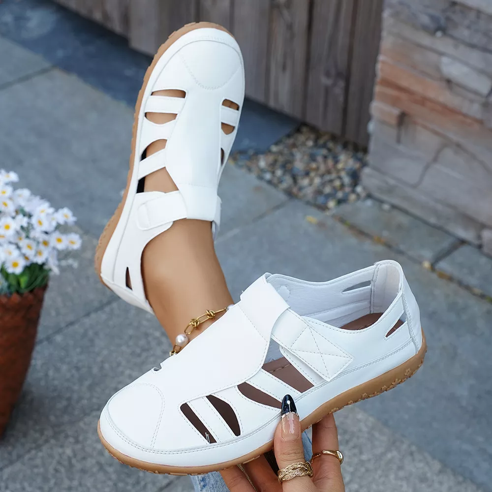 Round Toe Cutout Sandals, image 7