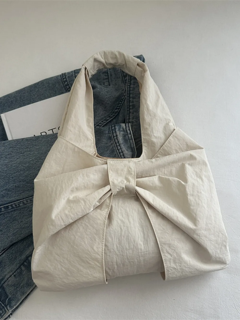 Ruched Bow Shoulder Bag, image 16