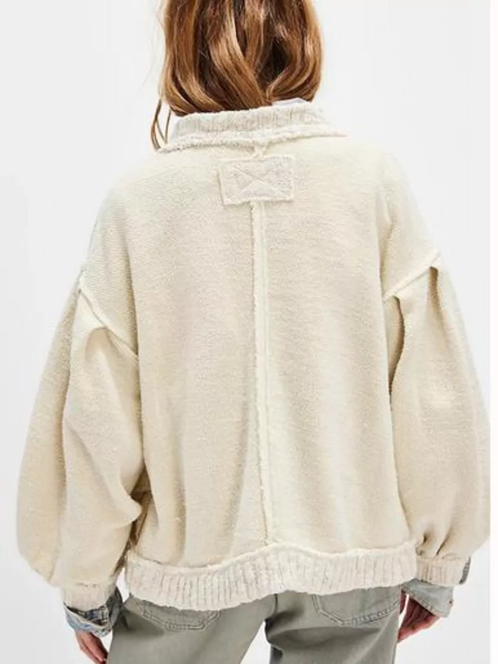 Snap Down Dropped Shoulder Cardigan, image 11