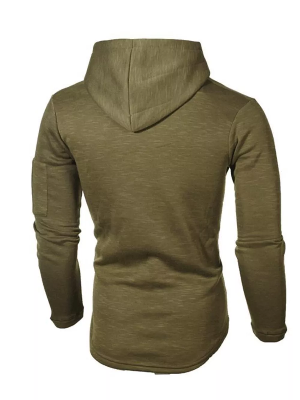 Men's Plus Size Casual Slim Fit Long Sleeve Hoodie, image 3