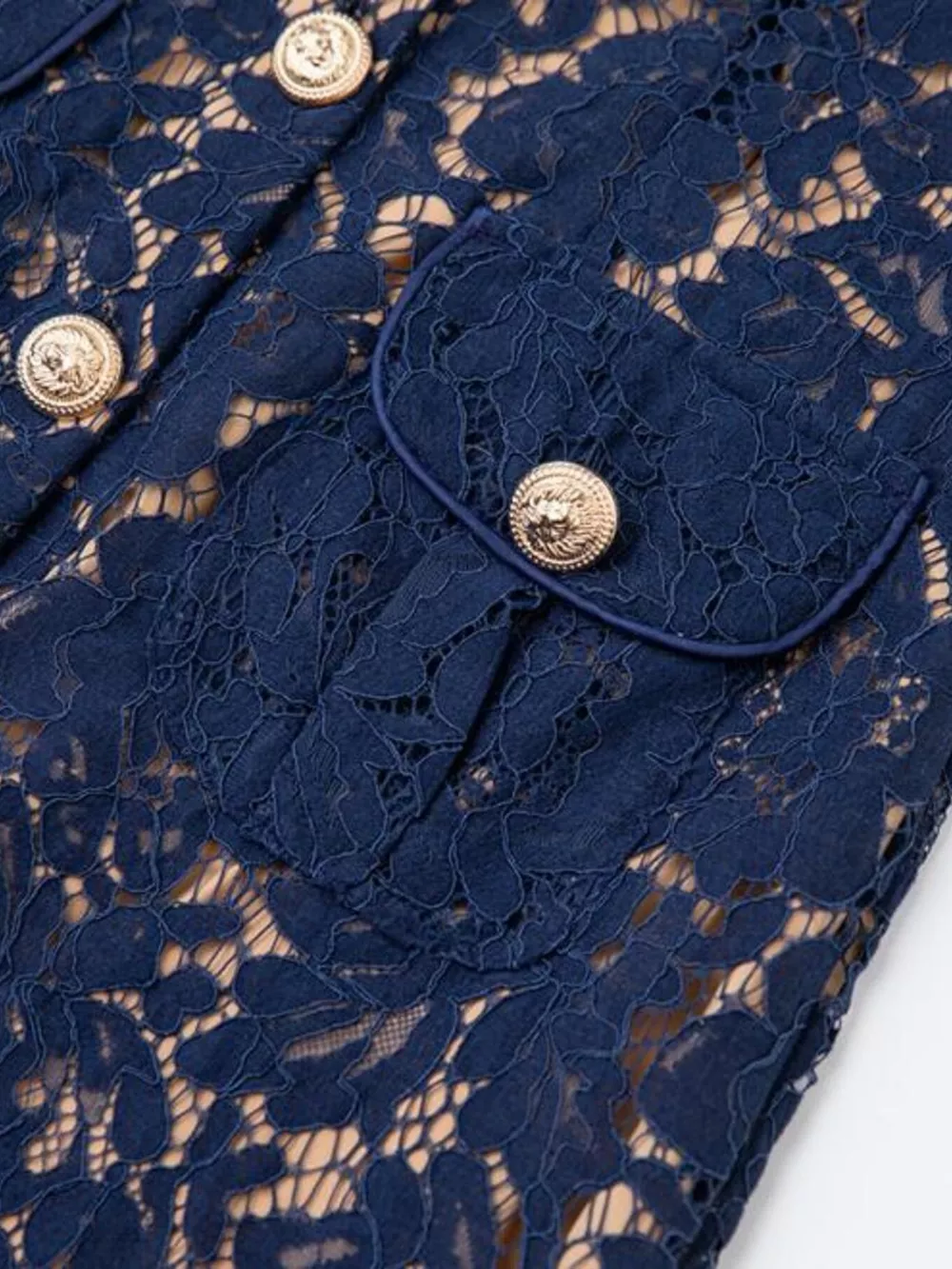 Lace Button-Down Midi Dress, image 15