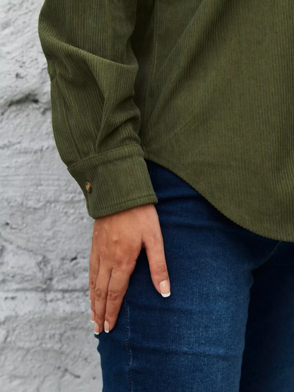 Corduroy Button-Up Shirt, image 5