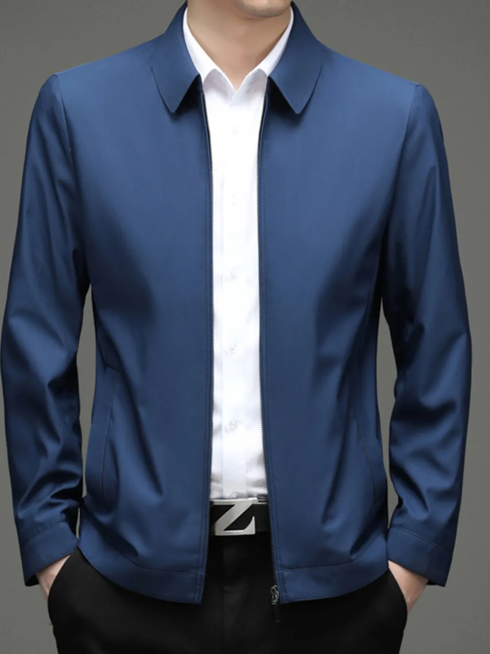 Men's Zip Up Long Sleeve Jacket, image 5