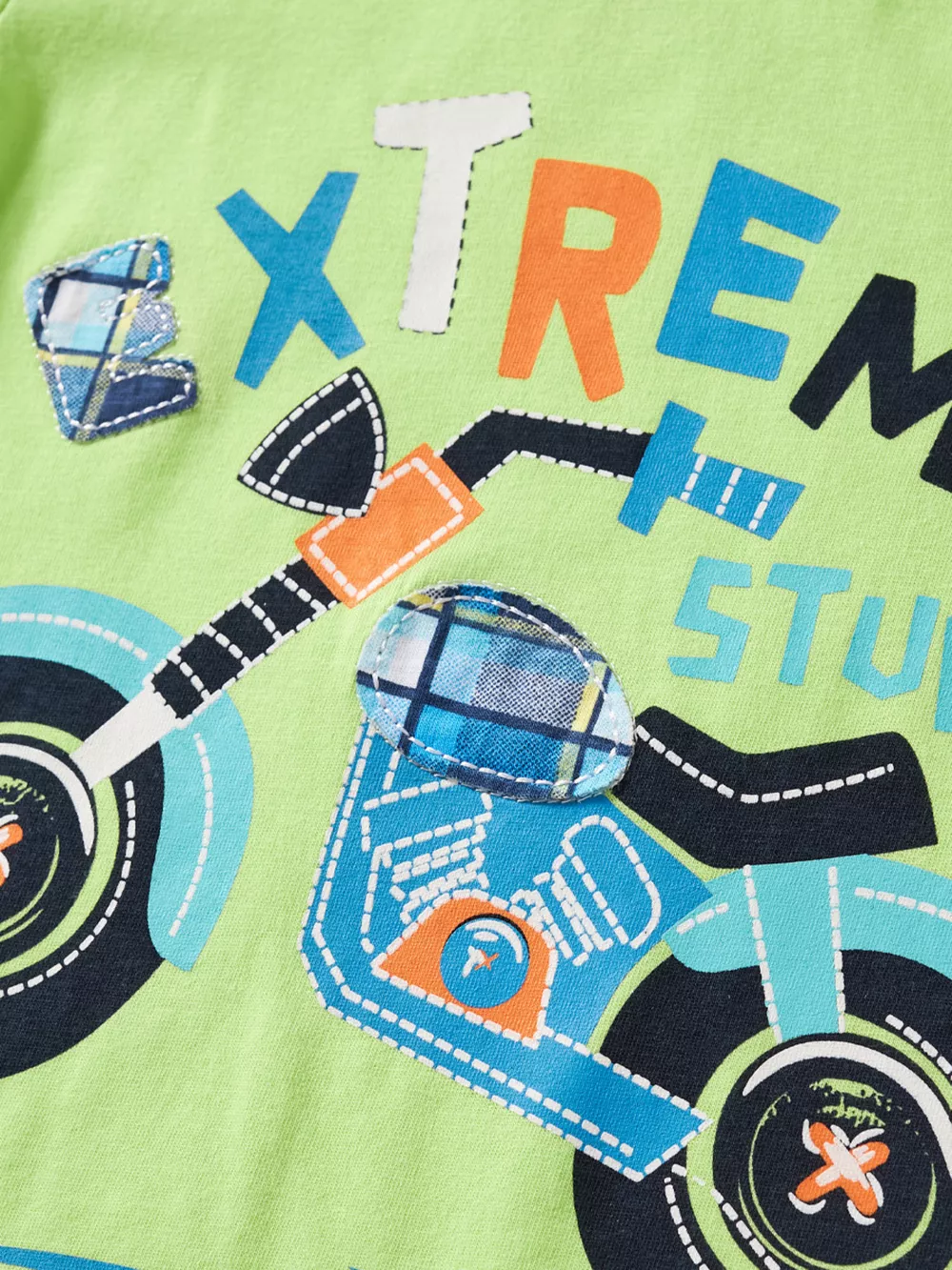 Children's Extreme Stunts Motorcycle Graphic T-Shirt and Shorts Set, image 5