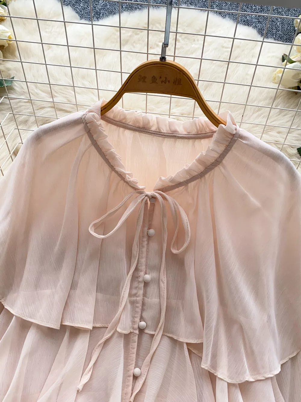 Ruffle Tiered Chiffon Blouse, image 7