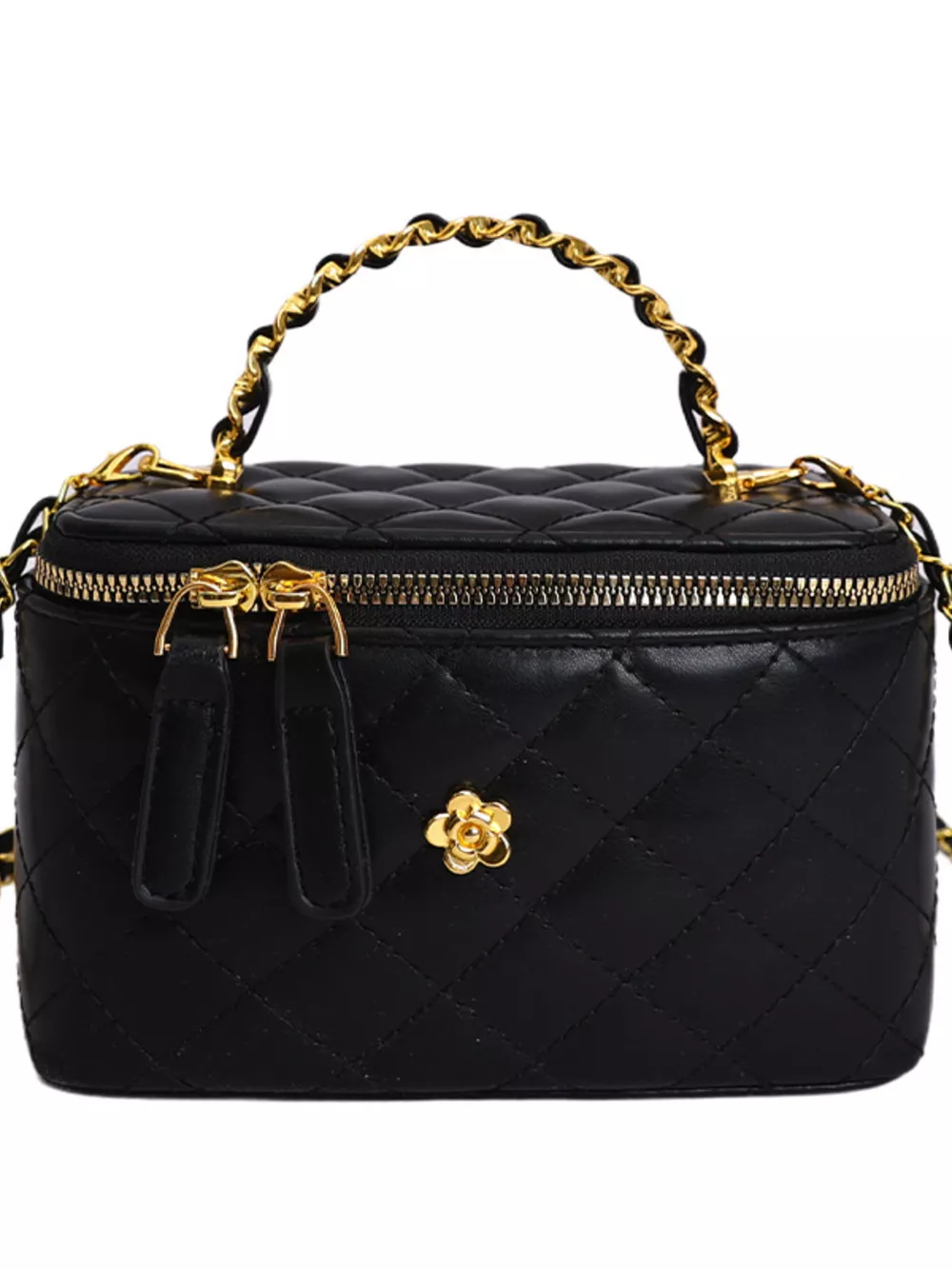 Quilted Chain Crossbody Bag, image 7