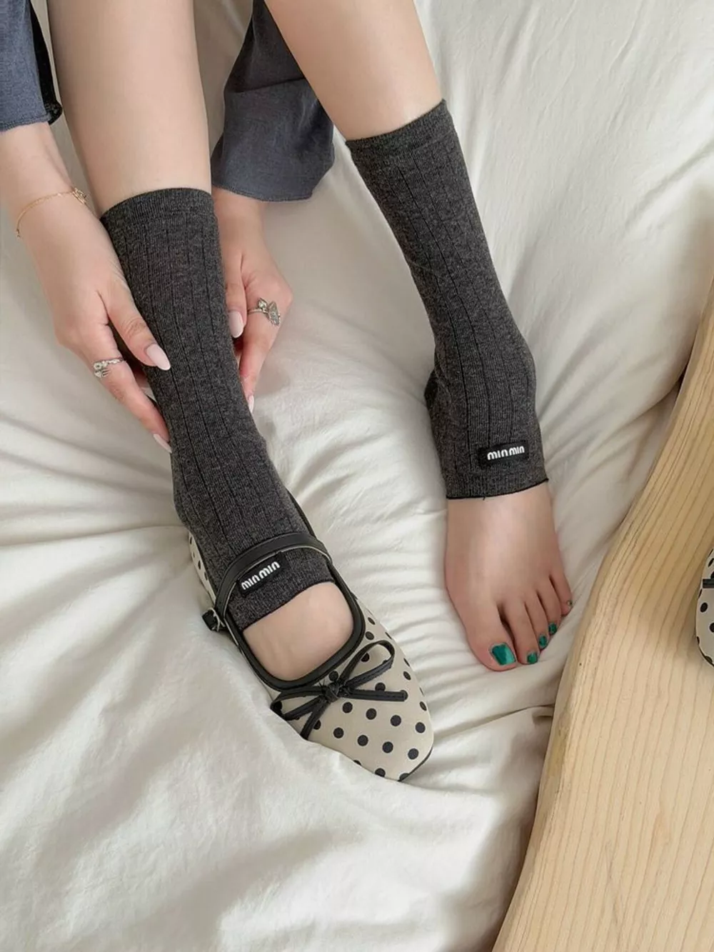 Breathable Knit Stirrup Socks, image 14