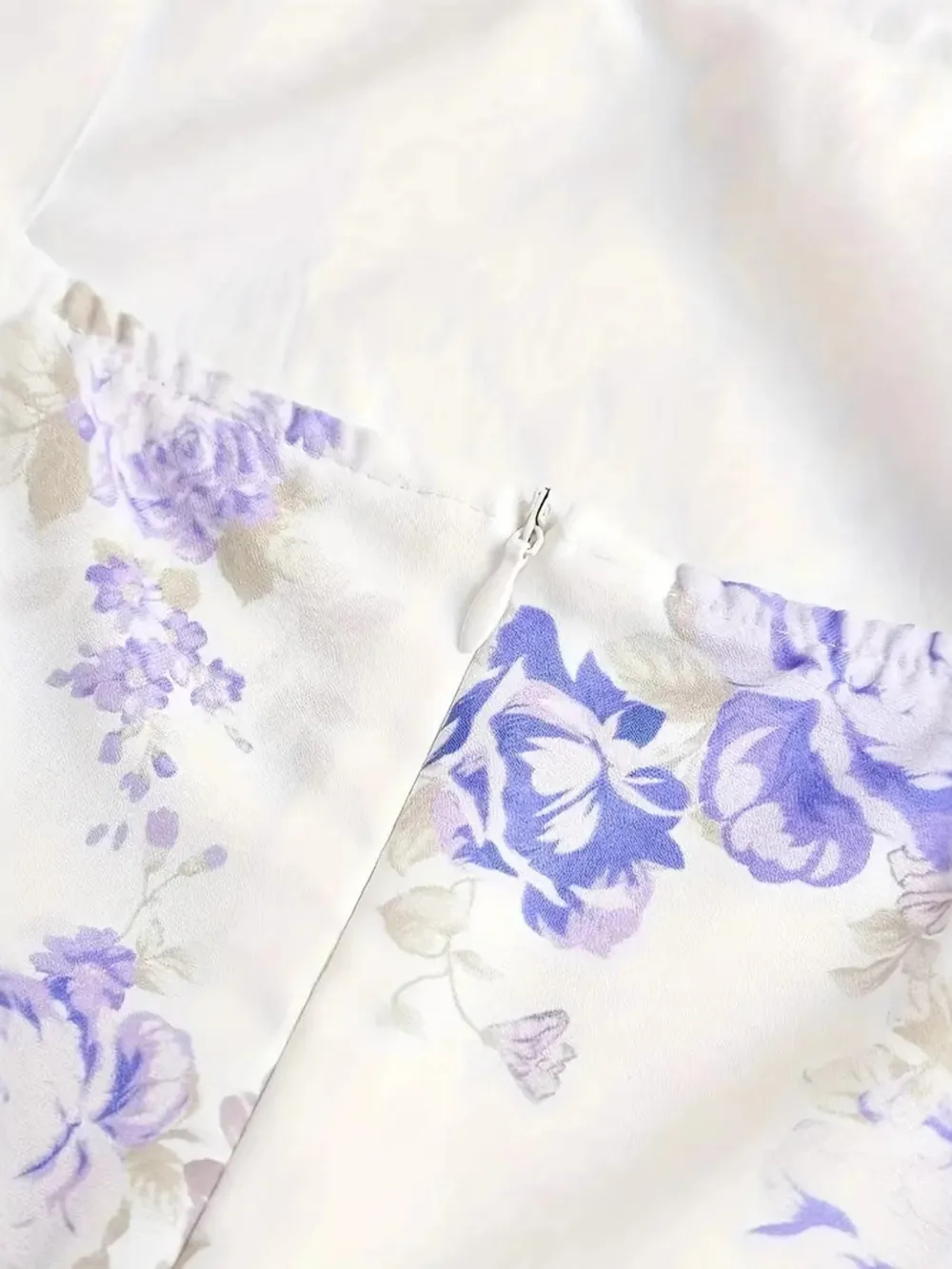 Ruffled Hem Floral Tie-Strap Mini Dress, image 8