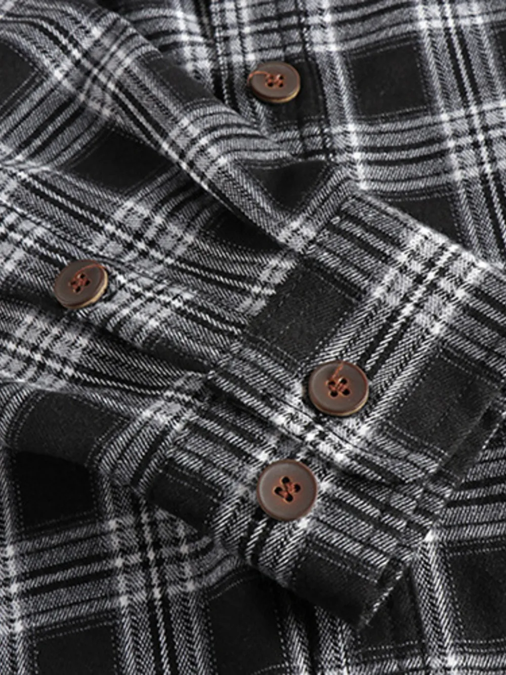 Men's Plus Size Plaid Button Down Shirt, image 6