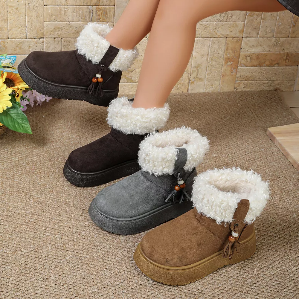 Round Toe Platform Boots, image 2