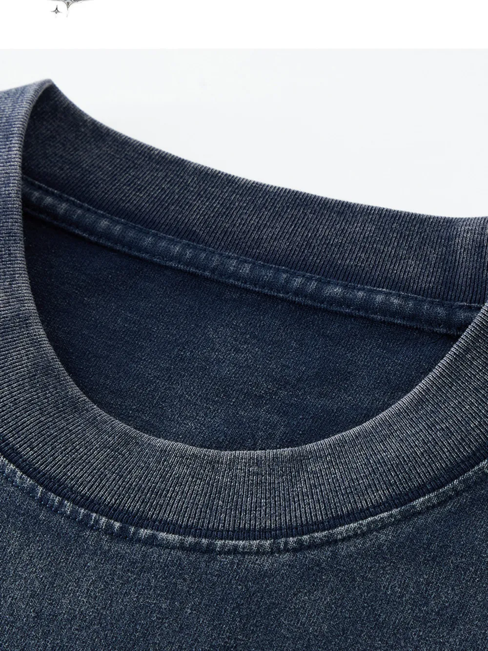 Men's Washed Round Neck Long Sleeve T-Shirt, image 13
