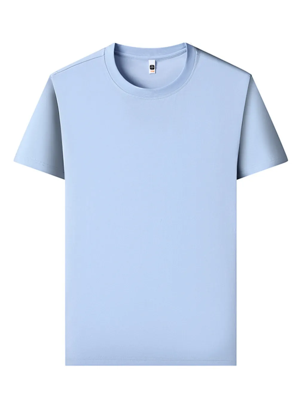 Men's Full Size Round Neck Short Sleeve Breathableen T-Shirt Plus Size, image 2