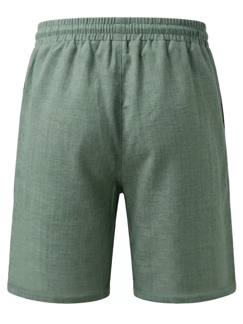 Men's Full Size Linen Blend Drawstring Shorts Plus Size, image 16