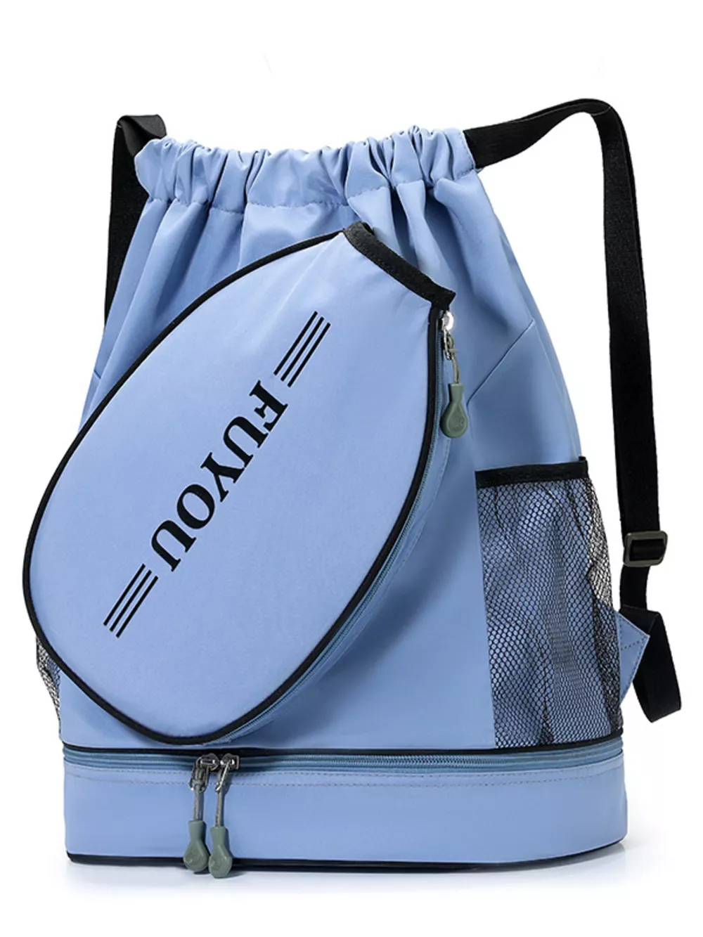 Sporty Racket Drawstring Backpack Bag, image 6