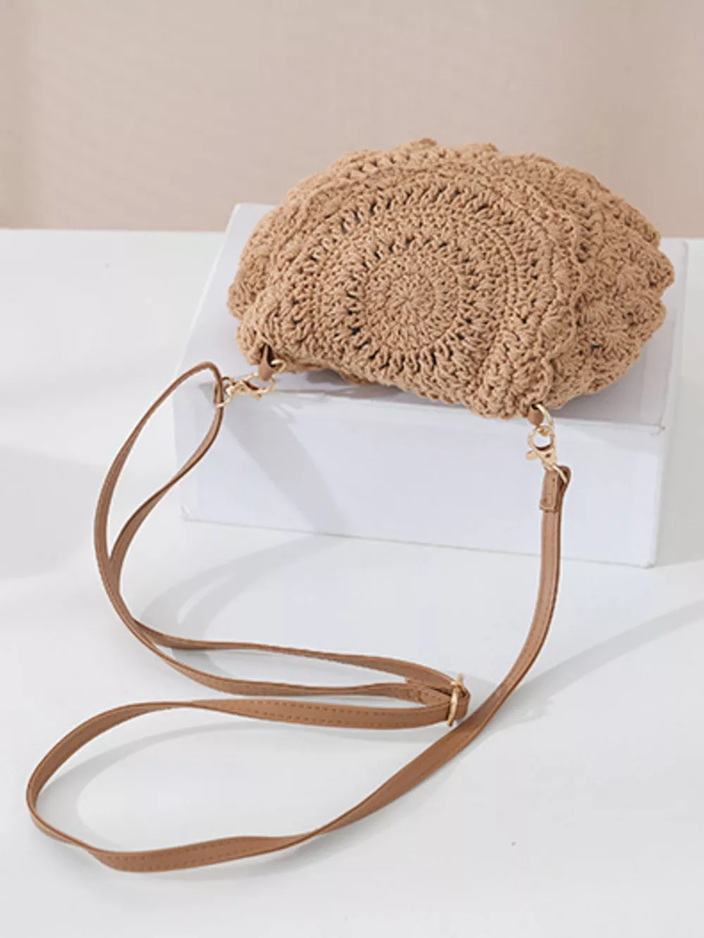 Boho Crochet Crossbody Bag, image 9