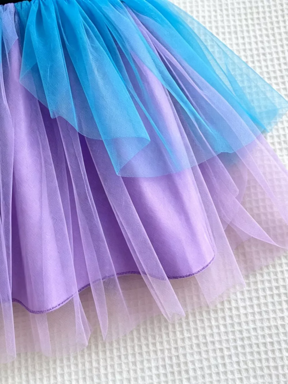 Children's Halloween Skeleton Graphic Tulle Tutu Dress, image 5