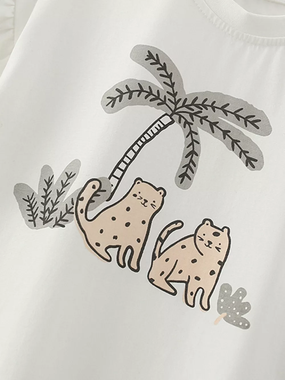 Children's Cute Animal Graphic Tee and Shorts Set, image 5