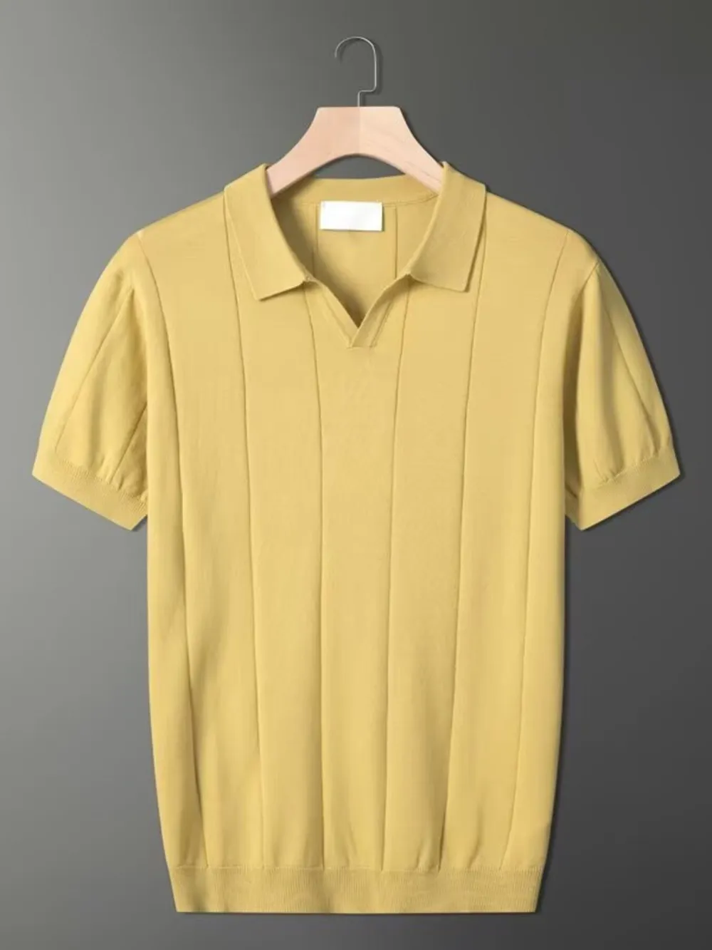 Men's Plus Size Collared Neck Short Sleeve Polo, image 2
