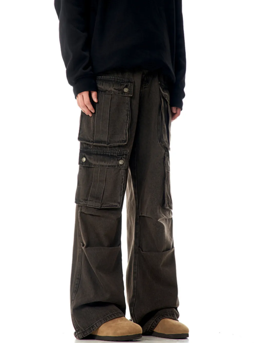 Men's Wash Relaxed Fit Cargo Pants, image 2