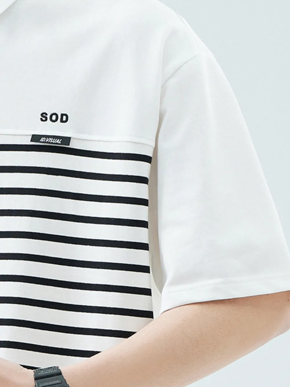 Men's Plus Size Button Detail Short Sleeve Polo, image 6