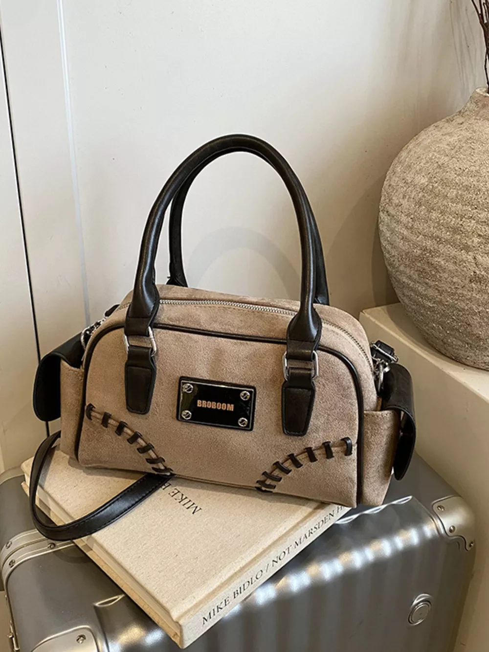 Vintage Top Handle Crossbody Bag, image 8