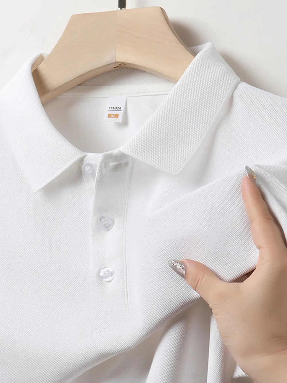 Men's Plus Size Short Sleeve Collared Neck Polo, image 9