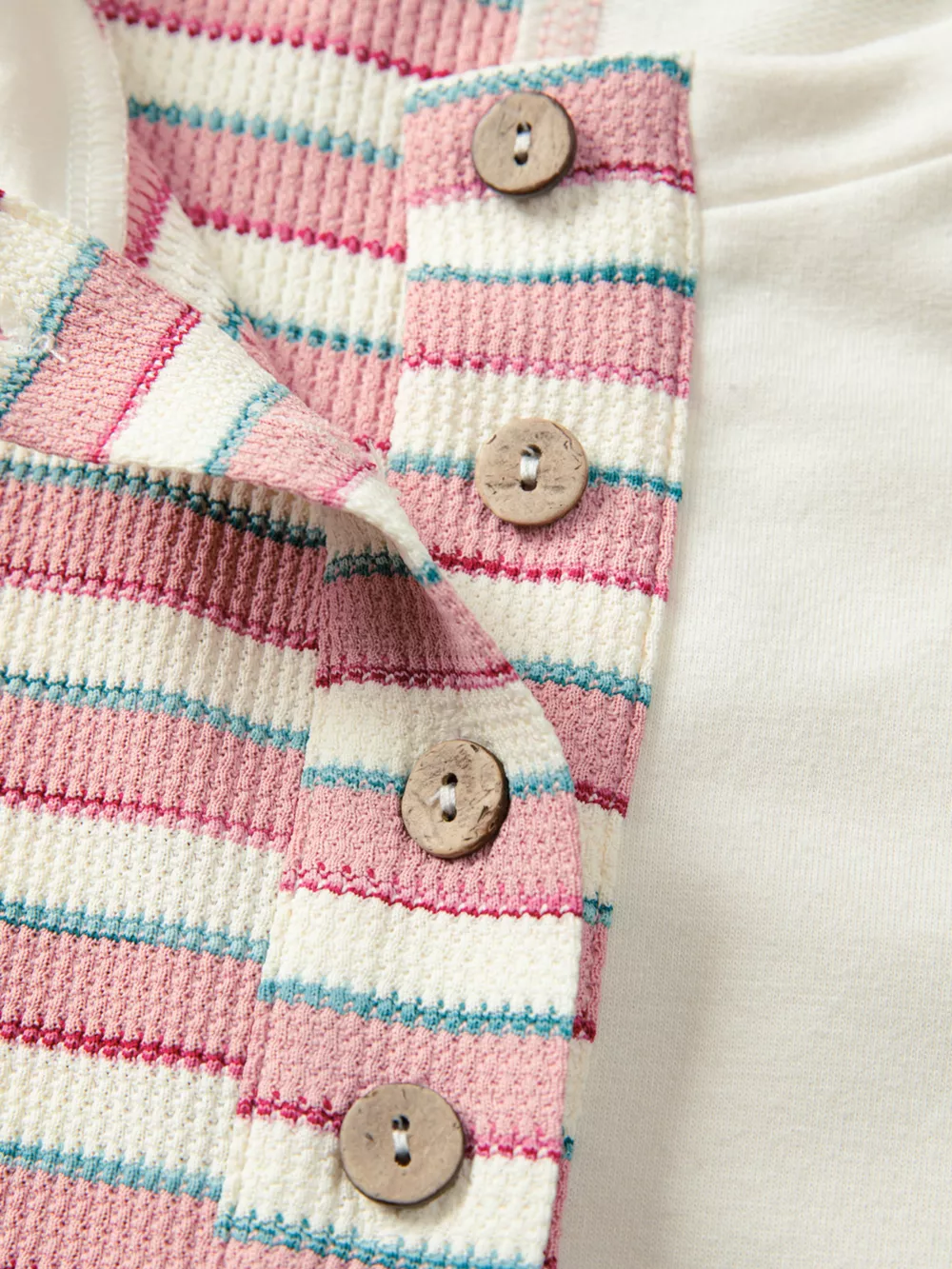 Stripe Stitched Detail Color Block Patchwork Oversized Top, image 28