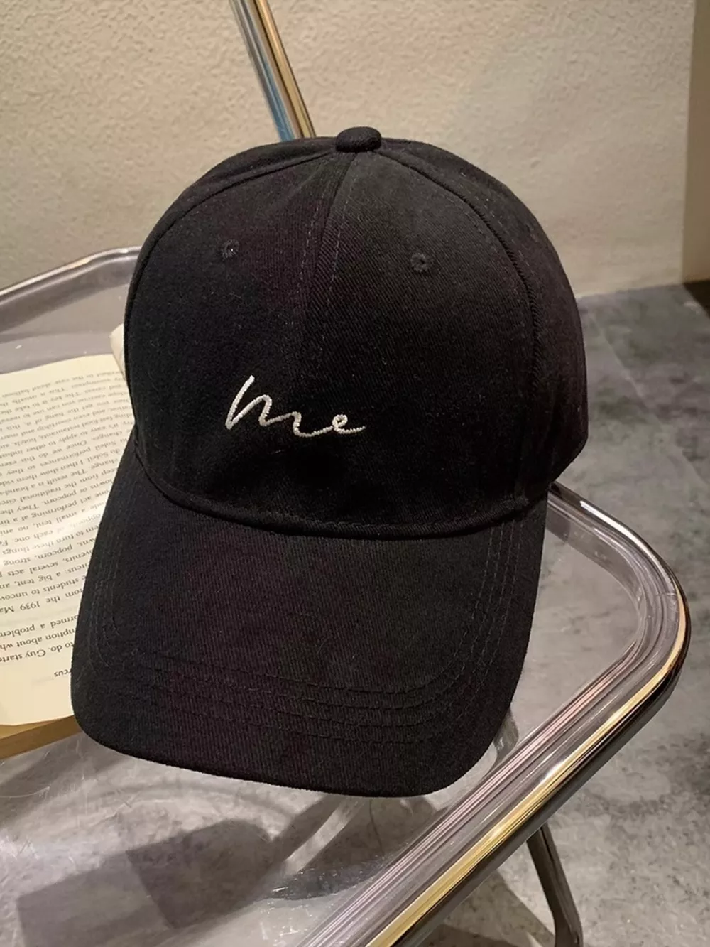 Embroidered Letter Baseball Cap, image 3