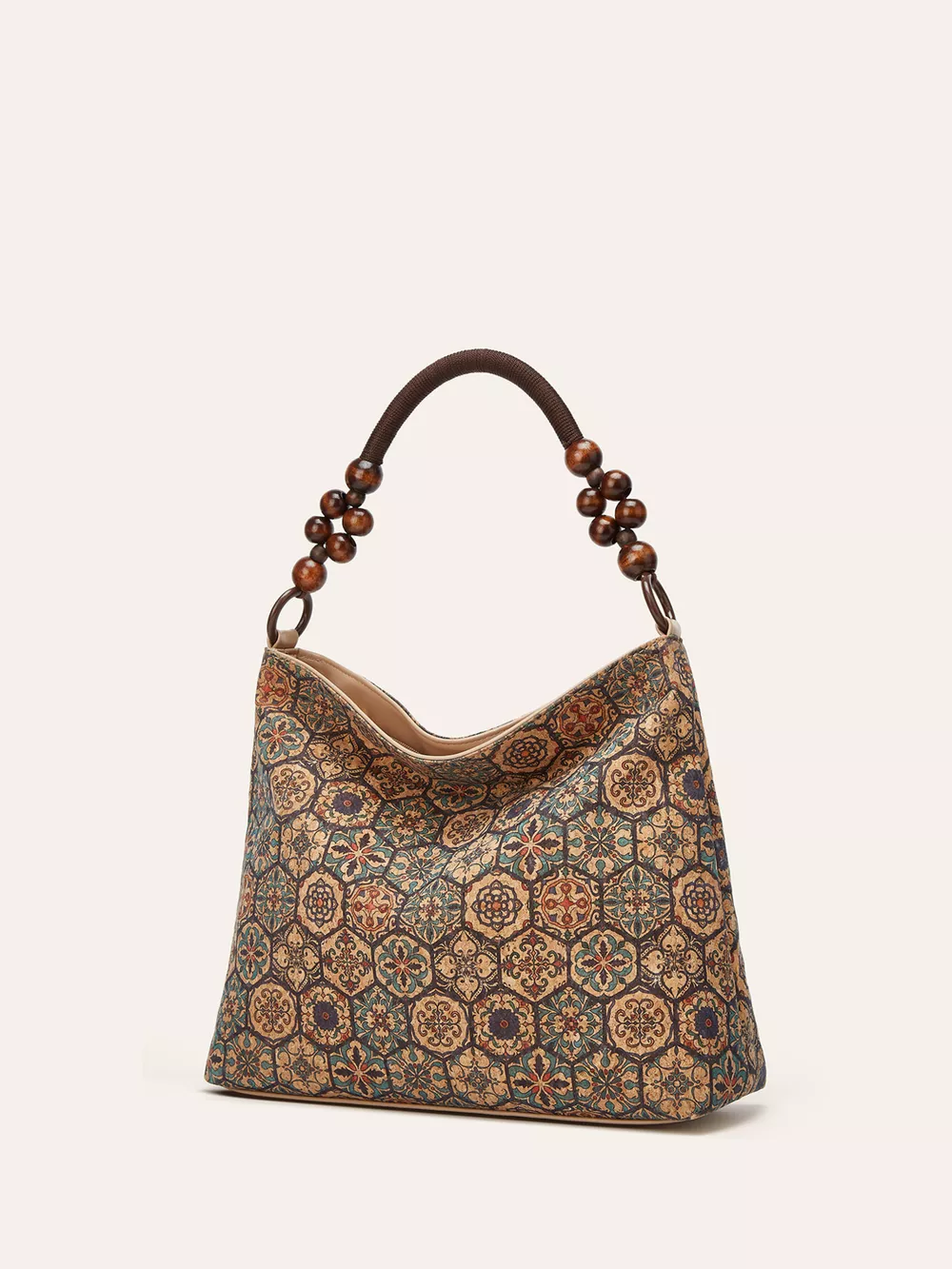 Bohemian Geometric Pattern Hobo Handbag, image 11