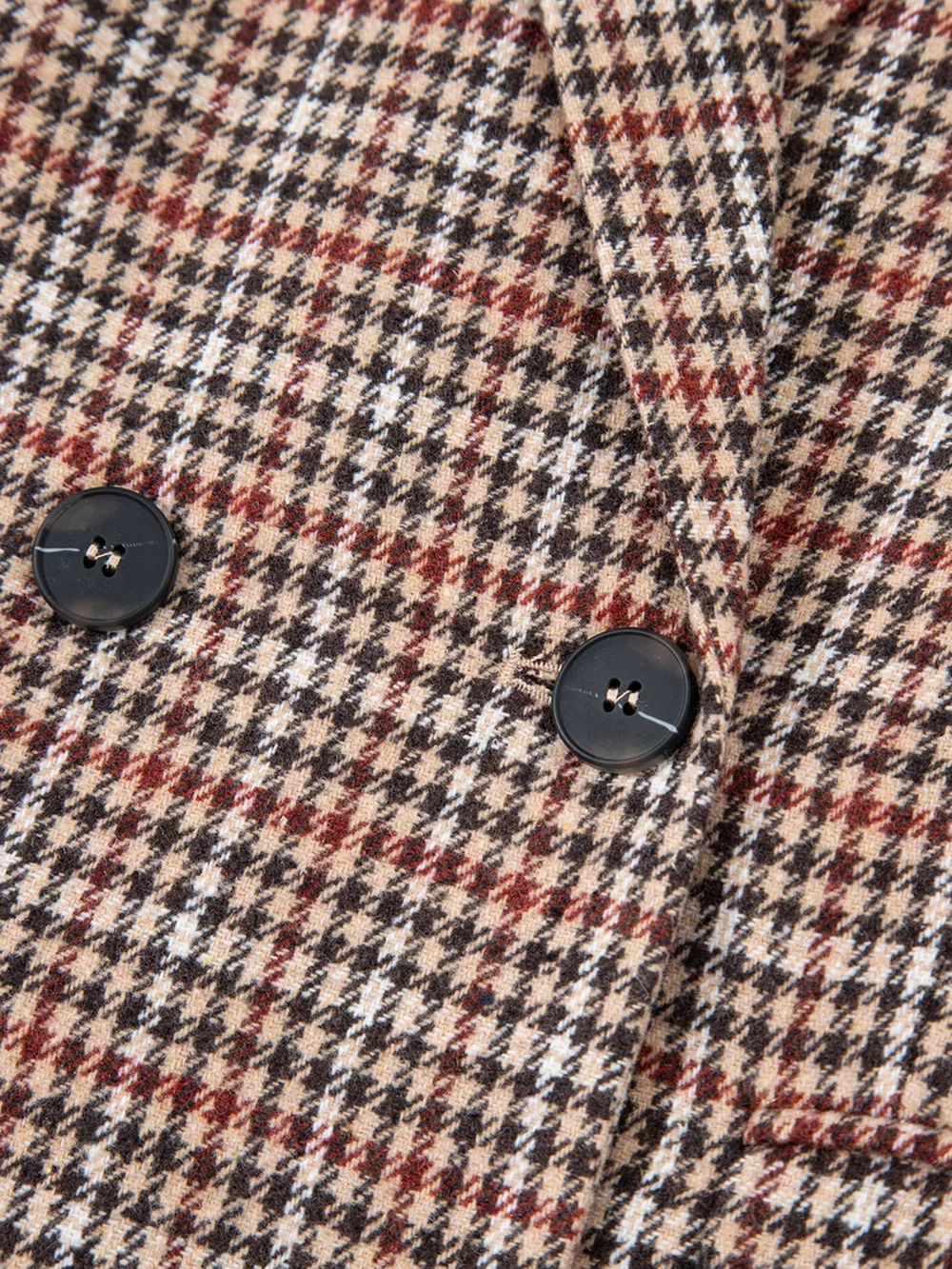Houndstooth Lapel Collar Blazer, image 18