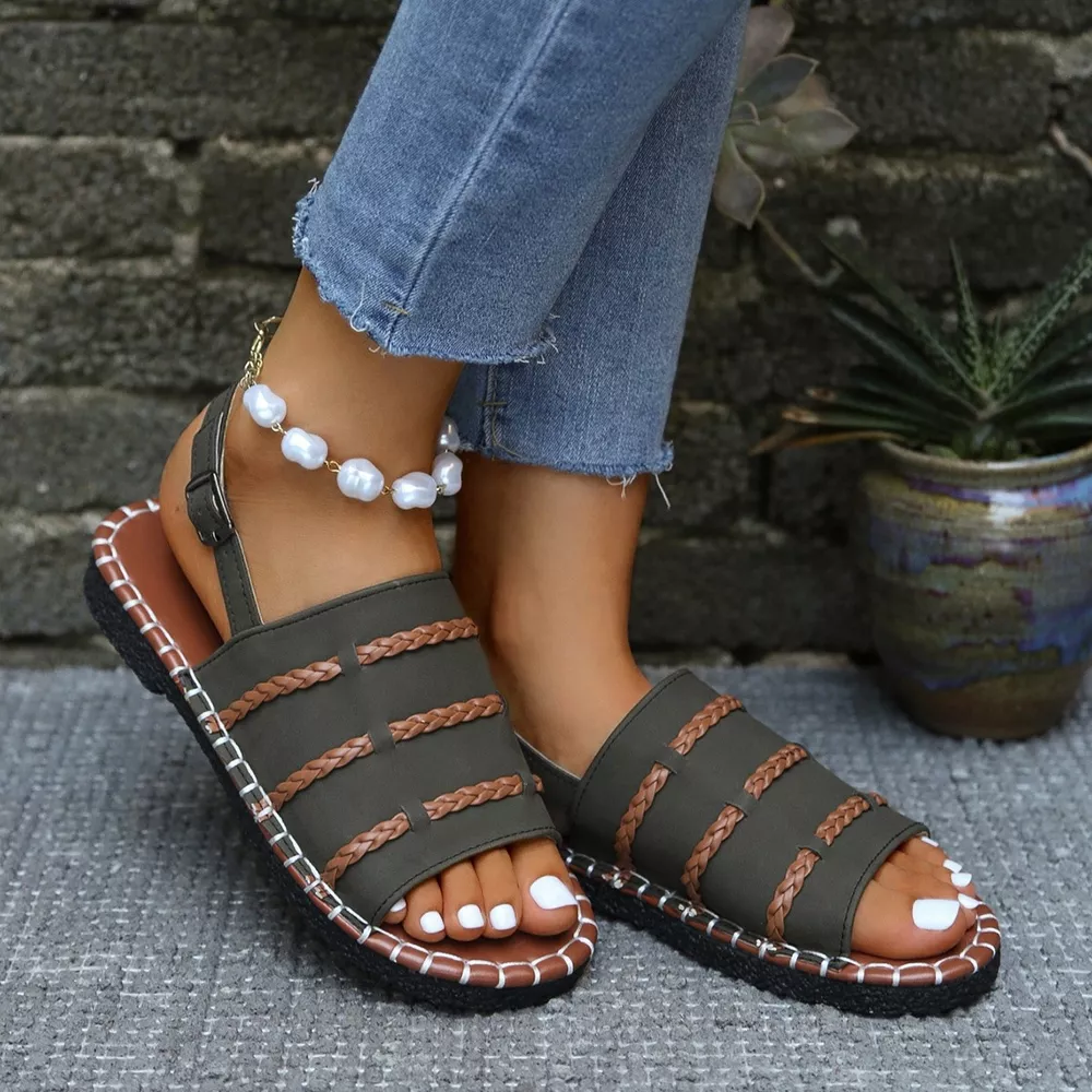 Open Toe Buckle Sandals, image 18