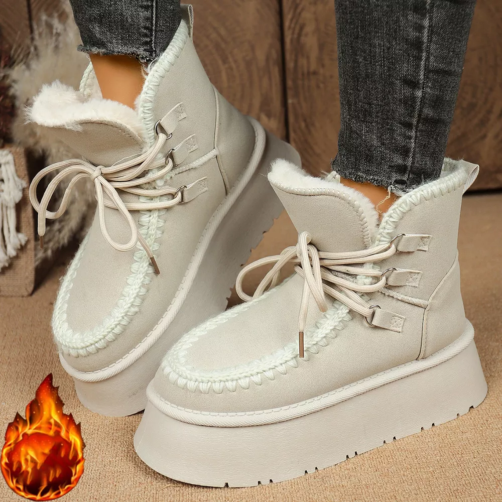 Lace Up Platform Ankle Boots, image 2